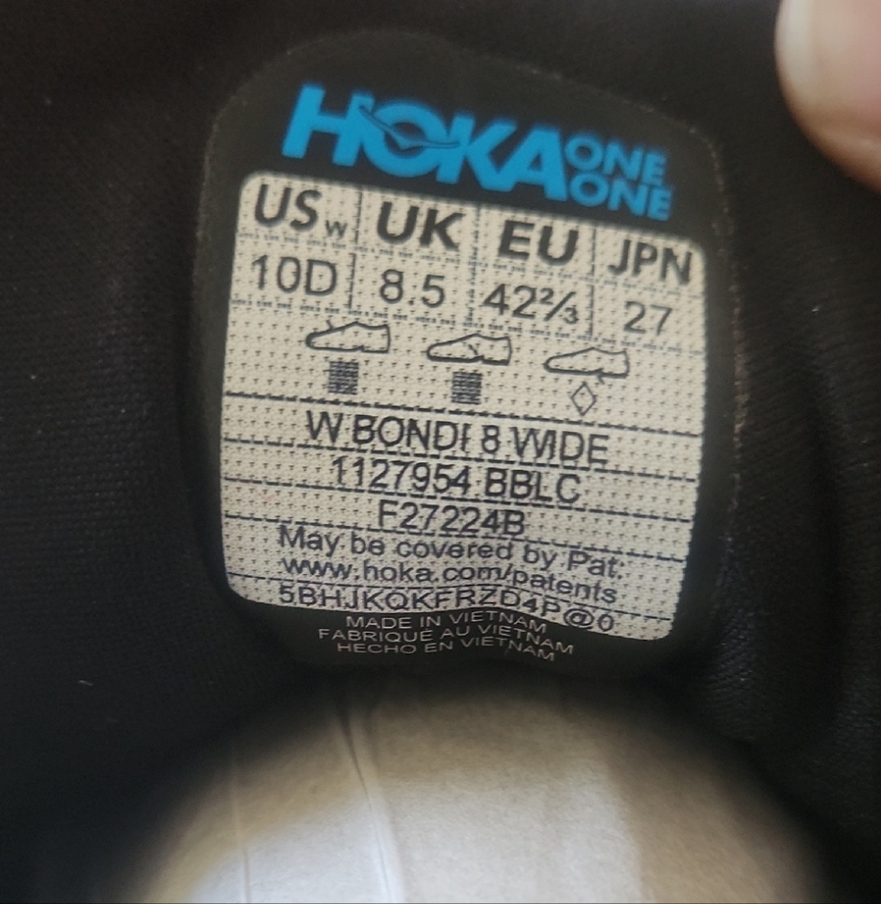 Hoka One One Women's Bondi 8 Wide Athletic Shoes